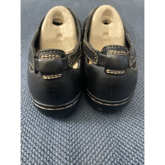 NEW Clarks Collection Evianna Black Leather Comfort Loafers Shoes Sz 9 NWOB - Picture 3 of 8